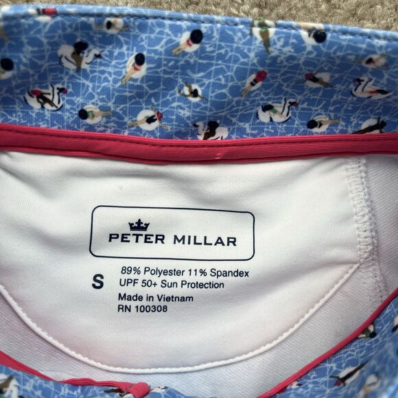 Peter Millar Perth Performance Pullover Womens S UPF 1/4 Zip Ladies Print Swim - Picture 3 of 7